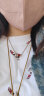 EMPORIO ARMANI阿玛尼女士红色转运串珠项链本命年锁骨链生日礼物首饰送女生送女友EGS2893221 实拍图