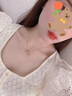 法蔻（farcoko）小蠻腰項鏈女歐美鎖骨鏈氣質(zhì)簡(jiǎn)約吊墜新年情人節生日禮物送女友 真鉆小蠻腰 曬單實(shí)拍圖