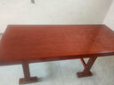 友嘉順巴花大板桌紅色原木大板桌椅組合實(shí)木大板茶桌茶臺桌辦公桌老板桌 巴花天然紋理原木原紋 曬單實(shí)拍圖