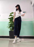 朵沐縵牛仔褲女冬春秋款高腰顯瘦老爹褲百搭蘿卜褲寬松顯瘦哈倫褲 1895深藍色單款 28 曬單實(shí)拍圖
