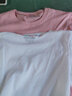 奧益亨純棉短袖t恤女純色新款體恤寬松夏裝上衣服韓版半袖t桖 純白色  M （100-115斤） 曬單實(shí)拍圖
