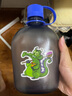 樂基因（nalgene）運(yùn)動(dòng)塑料水杯隨手杯進(jìn)口水壺軍訓(xùn)大容量便攜式扁形戶外健身防漏 1777-9908灰色 1000ml 曬單實(shí)拍圖