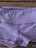 Aisunstyle歐美ins網(wǎng)紅抽繩運動(dòng)短褲女緊身跑步速干健身瑜伽熱褲彈力性感透氣提臀夏 暗紫色 M(建議95-118斤左右) 曬單實(shí)拍圖