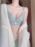 莫代爾無(wú)鋼圈內衣女士小胸聚攏上托蕾絲文胸套裝收副乳調整型四排扣胸罩 黑色套裝 80A B通杯 曬單實(shí)拍圖