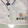 長袖POLO定制翻領(lǐng)工作服刺繡秋冬工衣T恤印字logo訂制文化衫廣告衫衣服定做企業(yè)團(tuán)體服裝 釉郝印 白色 L 曬單實(shí)拍圖