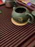 沉弗 藤編杯墊 紫砂壺墊鐵壺墊 越南手工竹木茶杯墊子收納框 茶具茶道配件零配 藤編杯墊10cm一只 曬單實拍圖