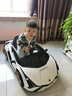 Geleeo兒童電動(dòng)車蘭博基尼玩具車四驅(qū)汽車遙控可坐大人寶寶1-3-6歲禮物 【白色】小型四驅(qū)+皮座+手機(jī)遙控 生日【官方正品授權(quán)】 曬單實(shí)拍圖