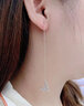 ?，敽y耳線女小眾氣質(zhì)耳環(huán)時尚流蘇耳飾生日禮物送女朋友 蝴蝶銀耳線 曬單實拍圖