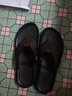 德國駱駝動(dòng)感新款拖鞋男潮人字拖男士拖鞋夏外穿ins時(shí)尚沙灘拖鞋男室外韓版個(gè)性19293 棕色 41標準皮鞋碼 曬單實(shí)拍圖