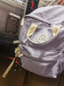 匡睿 書(shū)包女初中高中生背包韓版ins校園大學(xué)生日系雙肩包14英寸電腦包 紫色 曬單實(shí)拍圖