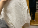 无印良品（MUJI）男式 法兰绒立领衬衫 长袖休闲百搭衬衣男士外套纯棉全棉ACA75C1A 米白色 XS  （160/80A） 实拍图