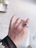 MZMZ彩金食指戒指男可轉動(dòng)裝飾時(shí)尚玫瑰金氣質(zhì)情人節生日禮物送女友 次日達/美7碼【專(zhuān)柜14~15】 曬單實(shí)拍圖