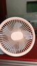 仰科（YANGKE）小風(fēng)扇宿舍床上吊扇usb充電風(fēng)扇免打孔可掛式壁扇戶(hù)外露營(yíng)帳篷風(fēng)扇帶夜燈 曬單實(shí)拍圖