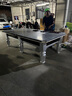 臺球桌標(biāo)準型家用中式黑八大理石高端鋼庫商用青石板桌球臺包安裝 9尺 豪配-1.2鋼庫/集球器/包安裝 喬腿【銀色】 曬單實拍圖