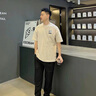 名創(chuàng)優(yōu)品（MINISO）衣服男款寬松痞帥風(fēng)男生短袖潮流2025新款夏天t恤男日常舒適穿搭 白色(星之夢胸標(biāo)) M 170 (30天質(zhì)量問題全額退) 曬單實(shí)拍圖