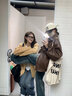 GARNUO美拉德皮衣外套女2025春秋新款小個(gè)子美式復(fù)古機(jī)車(chē)服棕色短款?yuàn)A克 棕色 S【80-105斤】 曬單實(shí)拍圖