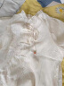 皮尔卡丹春装女士配马面裙新中式轻国风七分袖衬衫上衣2024年新款小衫女装 米白色 L  建议110-120斤 晒单实拍图