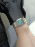 范思哲（VERSACE）手表女士瑞士進(jìn)口方塊石英女表潮流鋼帶女手表/生日禮物送老婆 VE9B00124 【綠方塊22mm】 曬單實(shí)拍圖