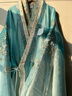 十三余小豆蔻兒[鶴野仙師]清冷感漸變直裾披帛戰(zhàn)國(guó)袍漢服女款成人 改良直裾長(zhǎng)衫 現(xiàn)貨 M 曬單實(shí)拍圖