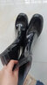 金橡勞工牌雨鞋男防水防滑釣魚(yú)雨靴廚師清潔洗車(chē)膠鞋耐磨勞保高筒水鞋 603黑色 41 曬單實(shí)拍圖