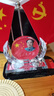 智美環(huán)球車載國旗擺件車內(nèi)裝飾 汽車中控臺(tái)小紅旗會(huì)議辦公桌Y型談判簽約旗 水晶底偉人款+防滑墊+香水 曬單實(shí)拍圖