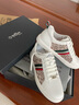 金利來(lái)（Goldlion）男鞋 夏季休閑網(wǎng)面鞋 簡(jiǎn)約韓版小白鞋 男士透氣百搭板鞋男 白色 39 曬單實(shí)拍圖