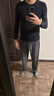 都市麗人玻尿酸超薄保暖內衣男士肌底衣美膚衣高彈修身無(wú)痕打底秋冬套裝XL 曬單實(shí)拍圖