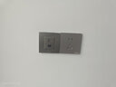STSBEN86型暗裝電腦信息網(wǎng)絡網(wǎng)口光纖面板SC光纖加超六類非屏蔽網(wǎng)線插座 【灰色】光纖+超六類非屏蔽插座 曬單實拍圖