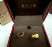 航民首飾 足金999黃金耳環(huán)復(fù)古奶奶風(fēng)法式耳釘XYJ1087工費(fèi)80元/件七夕禮物 3.24g 曬單實(shí)拍圖