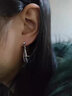 蔓笙十字架耳釘男潮流高級感男士耳環(huán)單只小眾流蘇耳飾學(xué)生耳墜耳掛 單只 曬單實(shí)拍圖