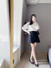 Thinkwell工作鞋女軟底中跟職業(yè)鞋子舒適單鞋大碼女鞋加寬加肥酒店上班女鞋 海綿墊款 4cm HM1116 36 曬單實拍圖