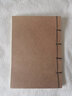 十方清梵 傳統手工本線(xiàn)裝本筆記本空白加厚線(xiàn)裝筆記本仿古風(fēng)毛筆硬筆軟筆豎八行 1本60張120頁(yè) 牛皮色封皮（白色內頁(yè)） 曬單實(shí)拍圖