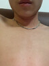 歐顏 925銀男項(xiàng)鏈潮個(gè)性韓版鎖骨鏈簡約時(shí)尚學(xué)生銀鏈子送男友生日禮物 重約15克粗約3mm長約50cm 曬單實(shí)拍圖