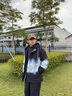 啄木鳥青少年外套男初高中學生夾克春秋季新款潮牌連帽沖鋒上衣服春裝 黑灰色 XL 曬單實拍圖