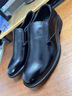 老人頭2025新款男式皮鞋商務(wù)經(jīng)典真皮休閑皮鞋一腳蹬純牛皮皮鞋男德比鞋 MM80350-1黑色 42 曬單實(shí)拍圖