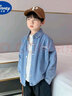 G.DUCKKIDS韓系男童牛仔襯衫外套2024春裝新款中大童洋氣上衣男孩寶寶襯衣 藍色 150cm適合140-150cm9-10歲 曬單實(shí)拍圖