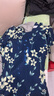 優(yōu)吻（YOUWen）2024夏季新款小個子時尚氣質花色連衣裙休閑女裝高級感輕奢裙子女 花色 L 曬單實拍圖