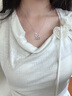 CHOMEL KINSEYS925銀平安鎖項(xiàng)鏈女粉水晶吊墜輕奢小眾2025新款七夕情人節(jié)禮物女 925銀項(xiàng)鏈+禮盒款 曬單實(shí)拍圖