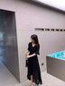 艾柔丹雪紡連衣裙女夏季新款衣服時(shí)尚氣質(zhì)女神范赫本風(fēng)中長(zhǎng)款小黑裙子 黑色 M 曬單實(shí)拍圖