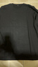 南極人【男女同款】100棉長袖打底圓領(lǐng)套頭長袖T恤寬松內(nèi)搭上衣黑 3XL 曬單實拍圖