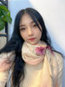 達芬奇密碼 印花羊毛圍巾女士保暖圍脖加寬長(cháng)款秋冬披肩兩用媽媽生日禮物 倚夢(mèng)春回  米色 曬單實(shí)拍圖