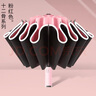 【官方品質(zhì)】全自動(dòng)雨傘女晴雨兩用加厚大號德國反向傘雙人學(xué)生黑膠太陽傘防曬紫外線 12骨雙人反向黑膠傘/粉色 曬單實(shí)拍圖