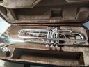 星海 演奏級小號 降B調鍍銀小號樂(lè )器成人學(xué)生院校樂(lè )隊通用 西洋管樂(lè )器 鍍銀專(zhuān)業(yè)款（配件齊全） 曬單實(shí)拍圖