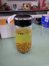 希諾（HEENOOR）單層玻璃杯男女士家用辦公泡茶杯子喝水杯XN-7715-7716-7717-7718 XN-7718-紫羅蘭-550ML+杯套杯刷 曬單實(shí)拍圖