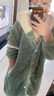 莫代爾睡衣冬季女款珊瑚絨加絨加厚連帽睡袍套裝2025新款秋冬可愛(ài)家居服 綠色兔子套裝 M 適合體重85-105斤 曬單實(shí)拍圖