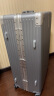 NAUTICA铝框行李箱男大容量旅行箱密码箱万向轮结实耐用拉杆箱32英寸银色 实拍图