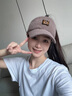 CHALL KITTY帽子女秋冬季護耳針織鴨舌帽女士保暖毛線帽空頂帽子送女朋友老婆 咖色-高檔實用時尚高級感禮盒裝 曬單實拍圖