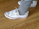 匡威（Converse）CONVERSE匡威官方 All Star芭蕾風(fēng)一腳蹬懶人鞋帆布鞋537081C 白色/537084C 36.5 曬單實(shí)拍圖
