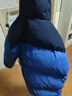 特步兒童童裝小暖爐羽絨服防潑水防污保暖新年羽絨服 皇家藍 160cm 曬單實拍圖