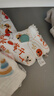 巴厘小豬（BALIPIG）寶寶學(xué)步鞋中國風(fēng)護(hù)腳套秋冬季加絨過年保暖襪套防滑 平安喜樂 11cm（3-6個(gè)月） 曬單實(shí)拍圖